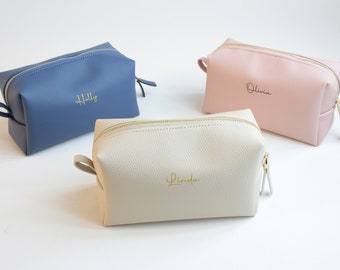 Personalized Bag for Bridesmaid Squad | Clutch Makeup Bag - A Stylish and Customizable Gift for Bachelorette Parties!