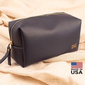 Personalized Groomsmen Bag: Monogrammed Toiletry Dopp Kit