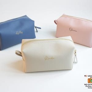 Personalisierte Tasche für Bridesmaid Squad | Clutch Make-up Tasche - ein stilvolles und anpassbares Geschenk für Junggesellinnenabschiede!