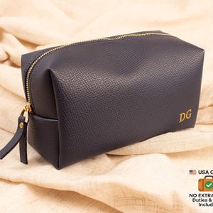 Personalized Groomsmen Bag: Monogrammed Toiletry Dopp Kit