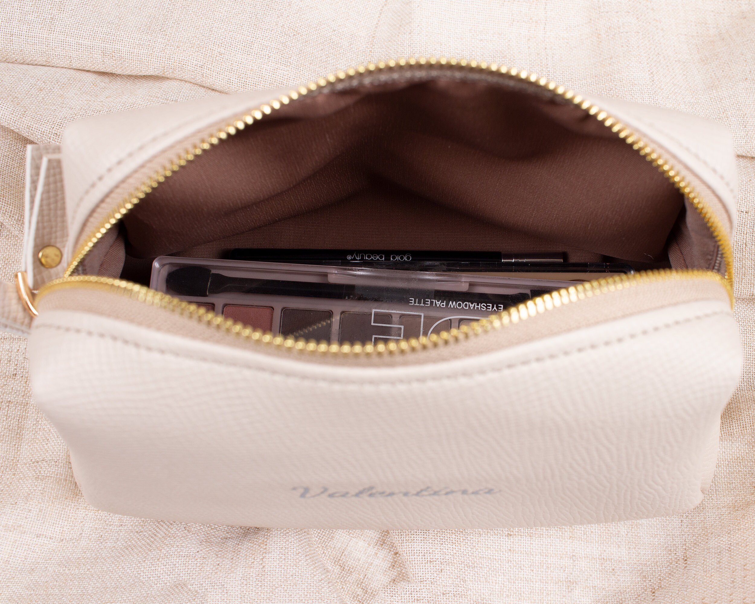 Damentasche personalisiert, Schminktasche mit Handgelenk, Monogrammtasche, Initialentasche, personalisierte Kulturtasche, Dopp Kit für Frauen, Kosmetik organizer
