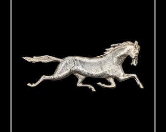 Pferd Silber Anstecknadel, Anstecknadel #105