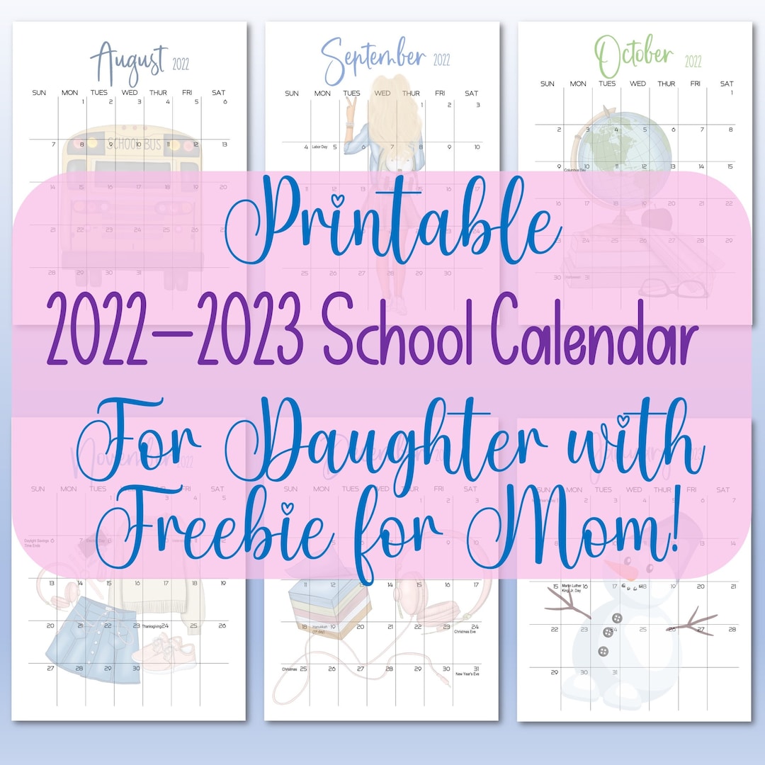 2022-2023-printable-monthly-school-calendar-kids-calendar-etsy