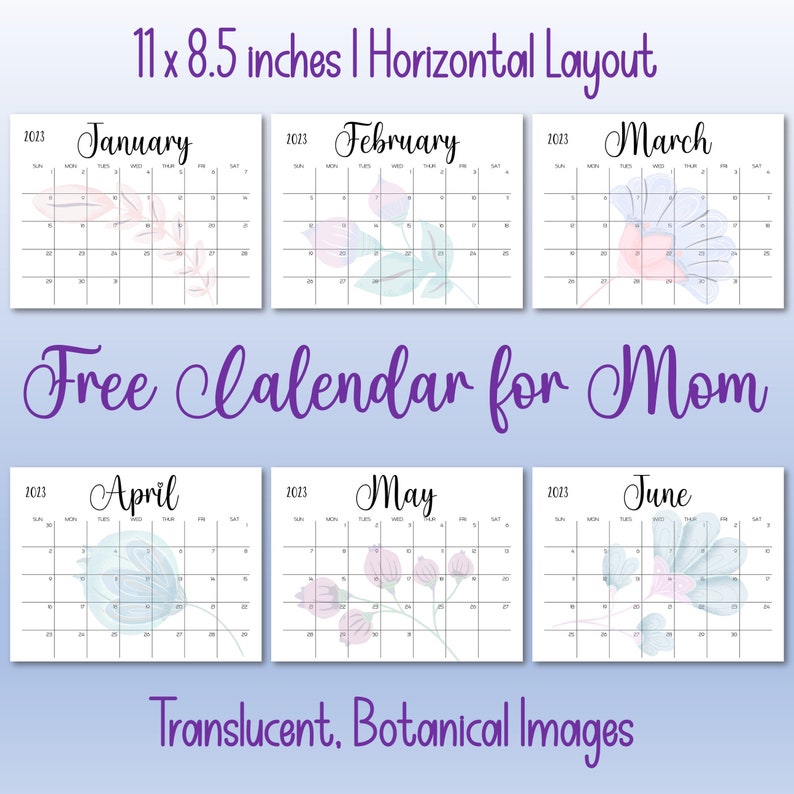 2022 2023 printable monthly school calendar kids calendar etsy