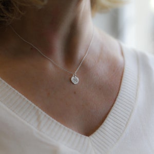 Collar de letra especial de plata, regalo único, regalo de cumpleaños, día de San Valentín