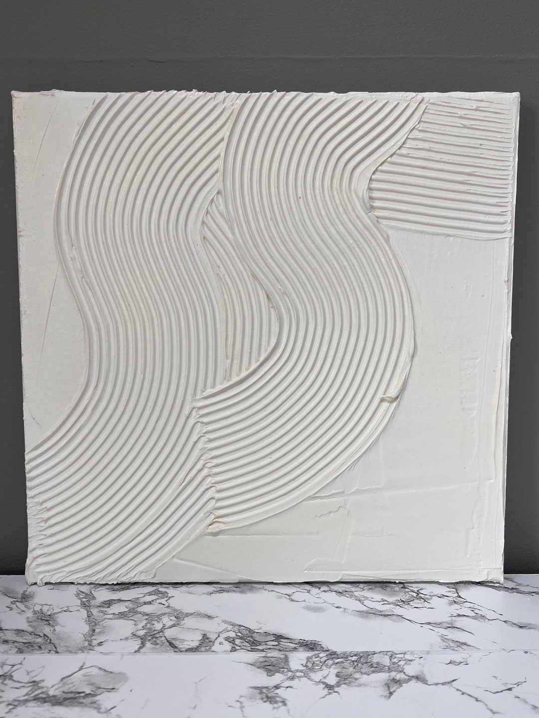 Plaster Art | Minimalistic Wall Art | 3D Painting | Midcentury Modern ...