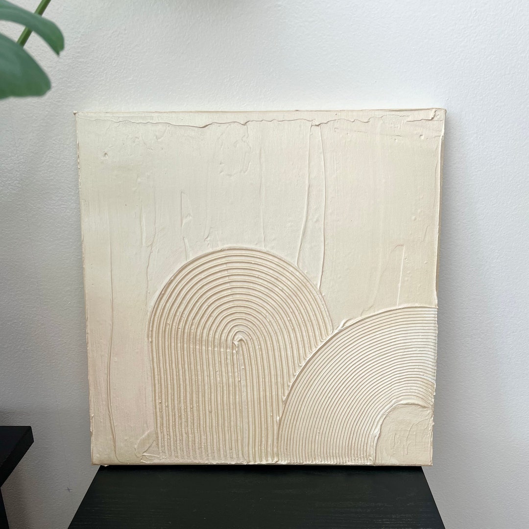 Plaster Art | Minimalistic Wall Art | 3D Painting | Midcentury Modern ...