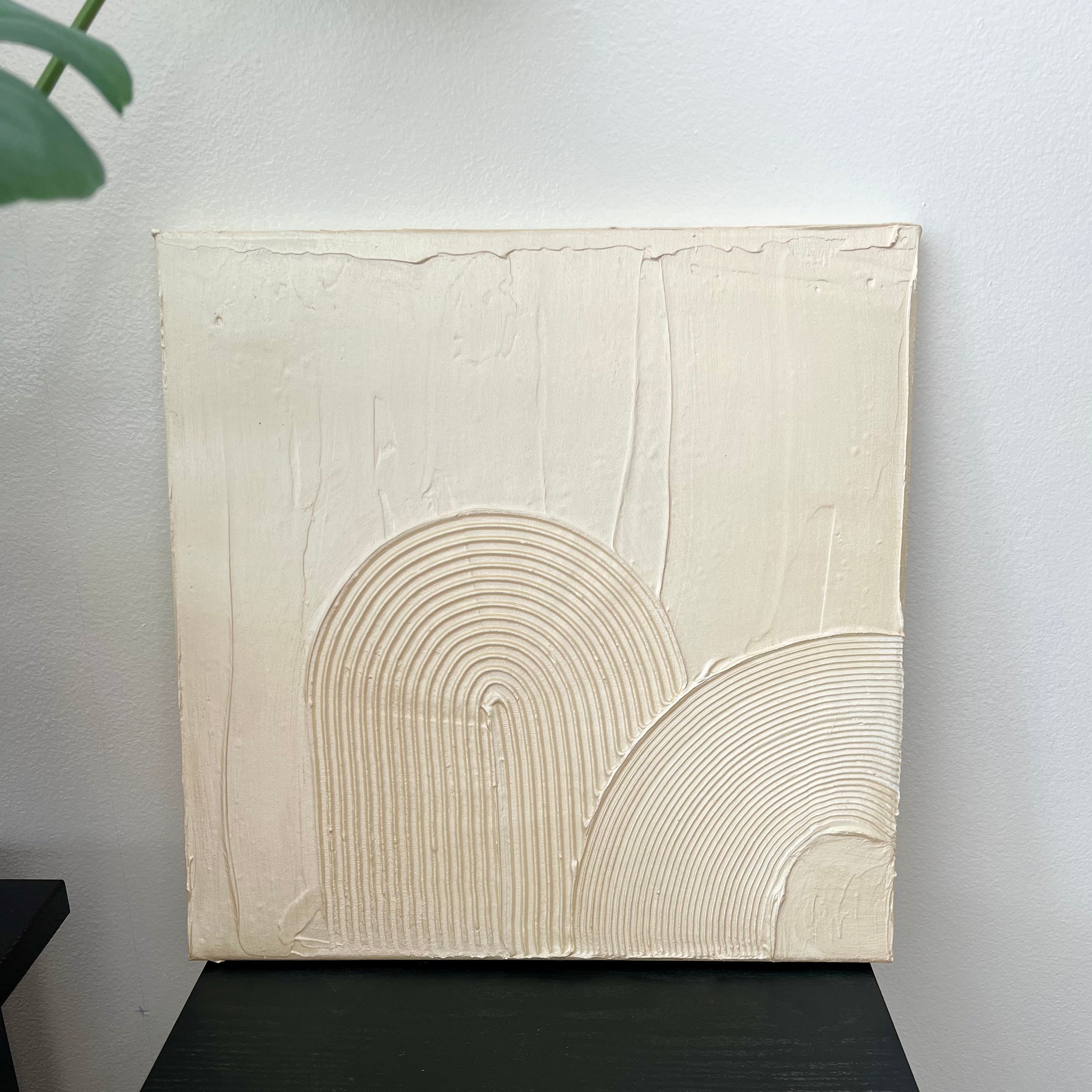 Plaster Art | Minimalistic Wall Art | 3D Painting | Midcentury Modern ...