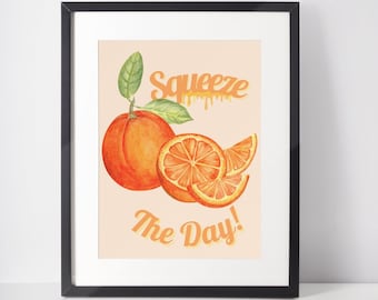 Orange Fruit Pun Greeting Card For Any Occasion Orange You Just The Best