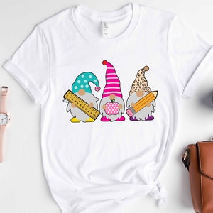 Gnomes Teacher T-Shirt, Teacher Life, Gnome Teacher Shirt, Gnomes T-Shirt, Funny Teacher Gift, Teacher Appreciation Tee, Cute Teacher Shirt