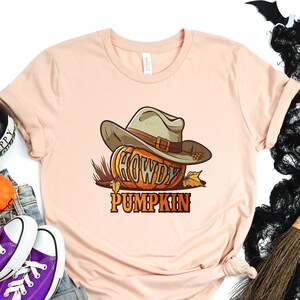 Howdy Pumpkin Shirt, Western Halloween Sweatshirt, Women's Western Halloween Tee, Retro Halloween Shirt, Country Cowgirl Halloween Shirt