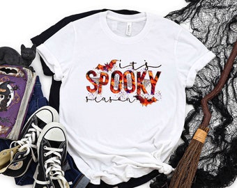 It's Spooky Season T-Shirt, Halloween T-Shirt, Halloween Funny T-Shirt, Spooky Shirt, Halloween Party, Ghost Shirt, Halloween Women's Shirt