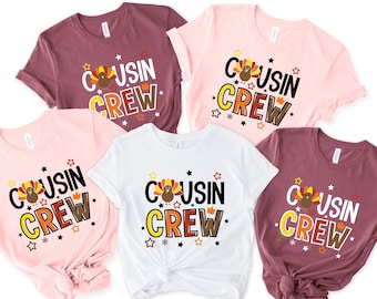 Cousin Crew Turkey T-shirt, Cousin Crew Matching Thanksgiving Shirts, Thanksgiving shirt, Thanksgiving Kids Shirt, Thanksgiving Family Shirt