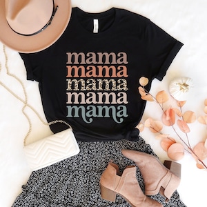 Retro Leopard Mama Shirt, Trendy Mom Shirt, Leopard Mama T-shirt, Retro Mom Shirt, Vintage Mom Shirt, Leopard Mom Life Shirt, Mama Shirt