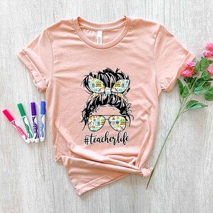 Teacherlife Silhouette T-Shirt, Funny Teacher T-Shirt, Difference Maker Teacher Shirt, Gift For Best Teacher, Teacher Appreciation Shirt