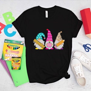 Gnome Teacher T-Shirt, Teacher Life, Teacher Shirt, Gnomes T-Shirt, Teacher Gift, Teacher Appreciation Tee, Cute Teacher Shirt, Student Tee