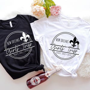Camisetas de viaje para chicas en Nueva Orleans, camiseta de viaje para chicas en Nueva Orleans, camiseta de vacaciones en Nueva Orleans, camiseta de viaje de fin de semana para chicas en Nueva Orleans