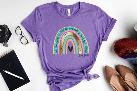 Teacher Shirt For Women - Rainbow Leopard Graphic Tee 'Teach Love Inspire', Gift For Educators, Small - View #3