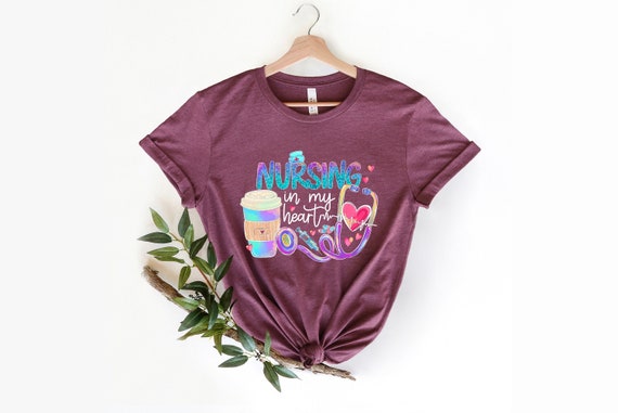 I Heart Nursing T-Shirt Nurse Lovers Gift Shirt I Heart Nursing T-Shirt Nurse Lovers Gift Shirt