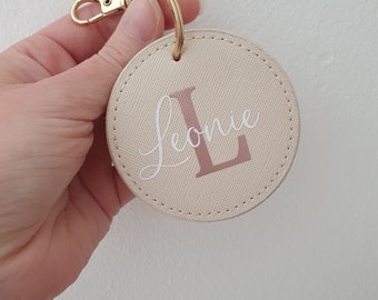 Keychain | personalized with name and initial | Trailer | small gift