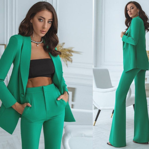 Emerald Green Suit - Etsy