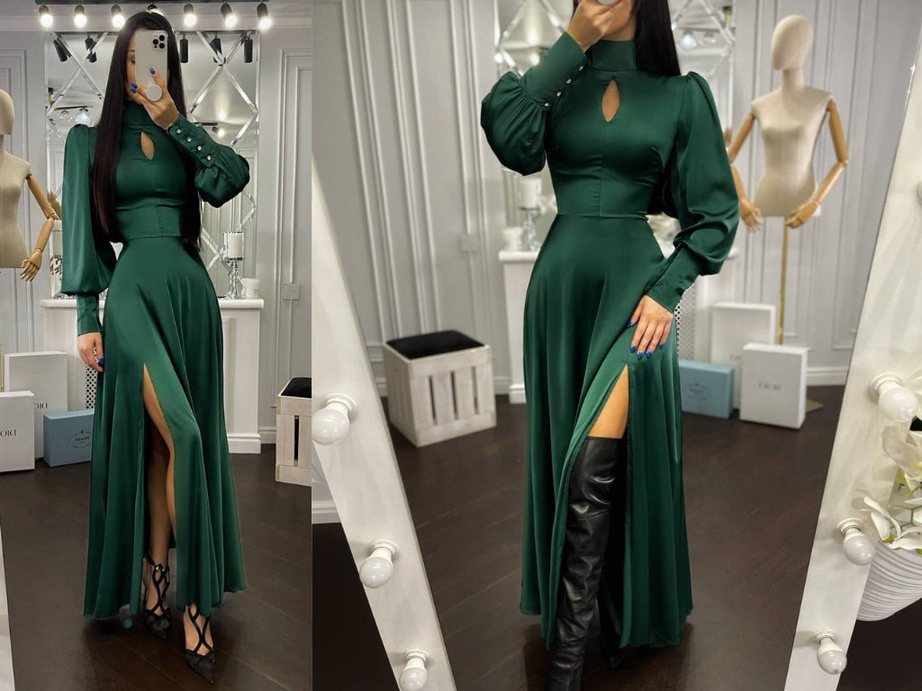 Emerald Maxi Dress - Etsy