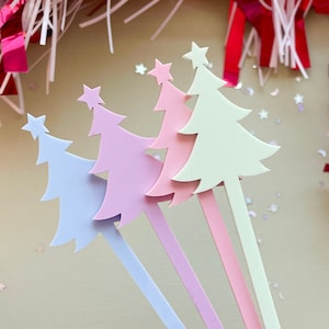 Christmas Drink Stirrers| Christmas Tree Cocktail Stirrers| Holiday Drink Decor| Winter Swizzle Sticks| Acrylic Beverage Sticks
