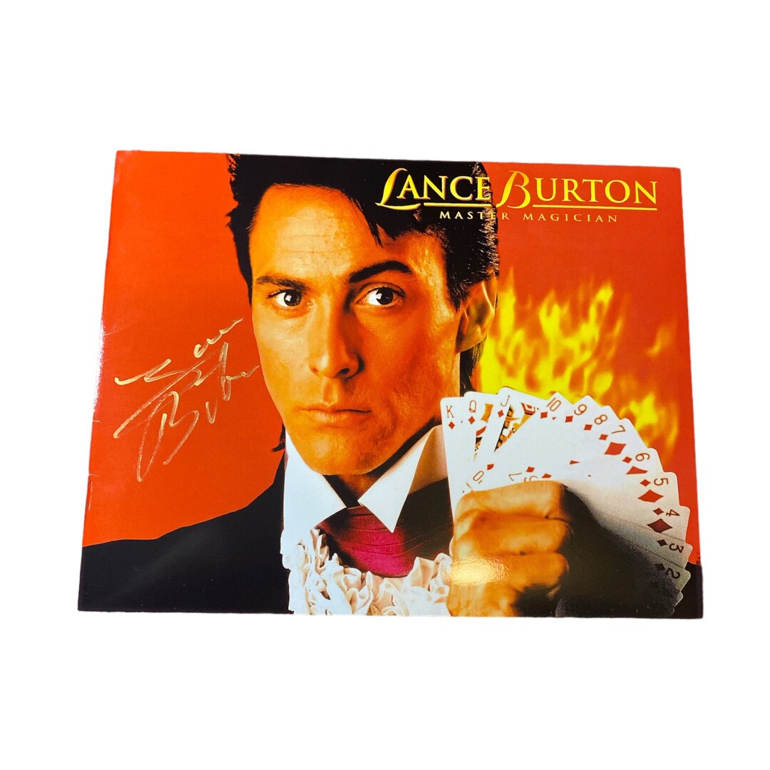 LANCE BURTON Legendary Las Vegas and TV Magician Autograph Signed 8
