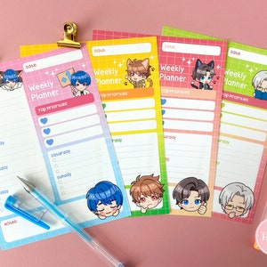 Tears of Themis Weekly Planner Stationery - Artem Luke Marius Vyn