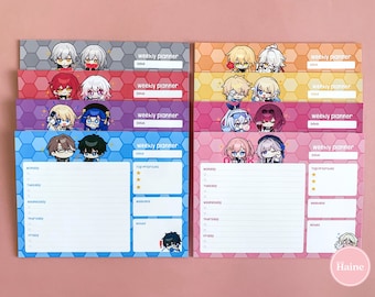 Honkai Star Rail weekly planners - Tear away notepads stationery