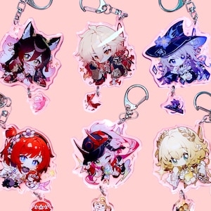 Honkai Star Rail premium acrylic keychain - Mydei The Herta Aglaea Tribbie Fugue Rappa