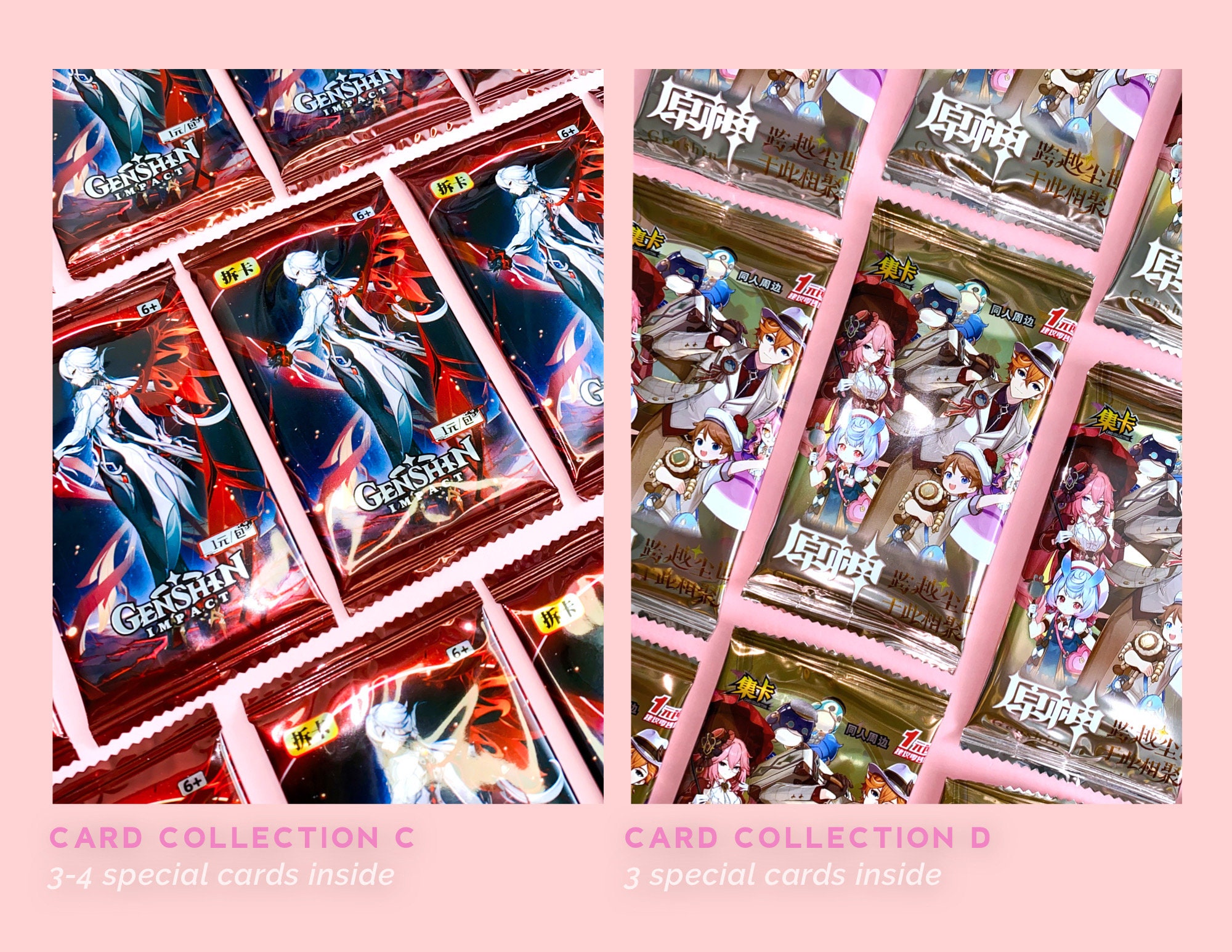 Genshin Impact Booster Pack - Collection Cards - Etsy