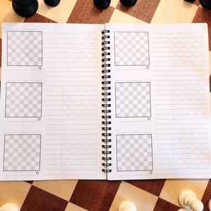 Chess Sketchbook Notebook Journal with Blank Board Diagrams for Game Notes Tactics Openings and Endgames
