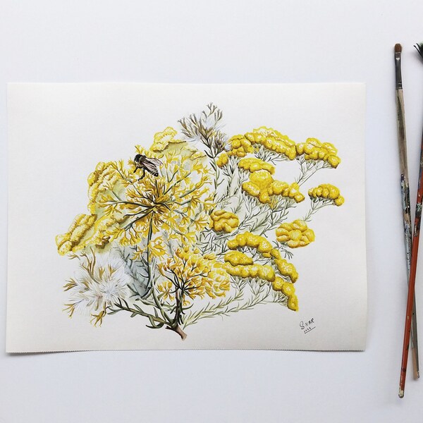 Chamisa Plant Art Etsy