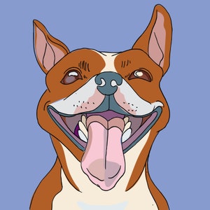 Custom Pet Portraits - Hand Drawn One of a Kind Illustrated Art - Printable Digital Paintings - Single Subject