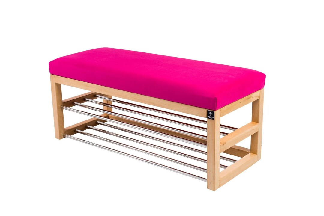 HANDMADE Bench Emra Wood LPG5 Casablanca 2310 Natural Alder Footstool