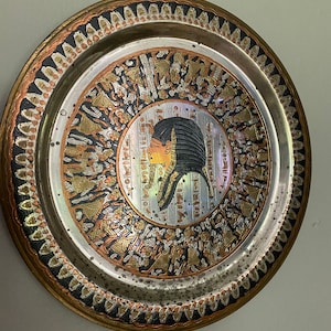 Hand Made in Egypt Copper Wall Plate