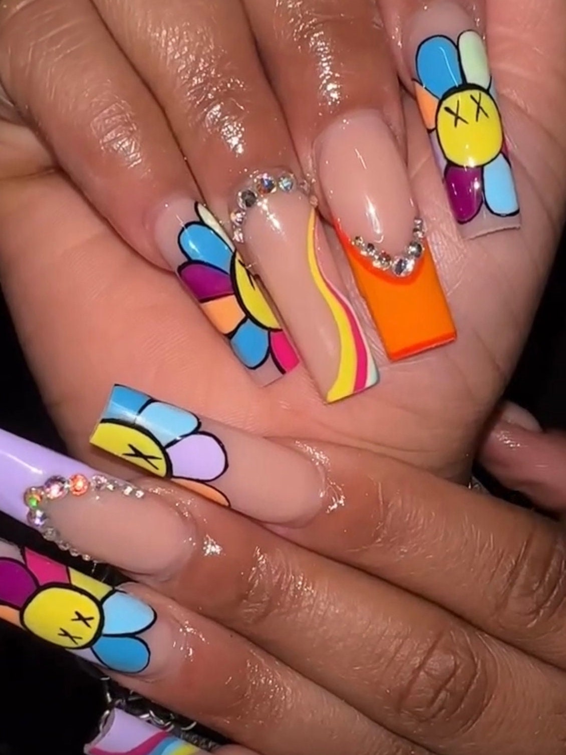 Kaws Tekashi Murakami Press Ons - Etsy