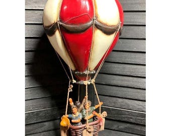 Vintage 1970s Allan Agohob Hot Air Balloon Hanging Sculpture Hand