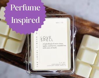 Perfume & Cologne Inspired Strong Scented Luxury Wax Melts | Perfume Cologne Gourmand Fresh Airy Floral BBW Masc | Coconut Soy | Dye Free