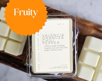 Fruity Strong Scented Luxury Wax Melts | Apple Orange Pinapple Coconut Mango Berry Citrus Lemon Lime | Coconut Soy Wax | Dye Free
