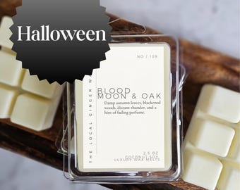 Halloween Strong Scented Luxury Wax Melts | Choose Your Scent | Spooky Witch Horror Moon Cherry Vampire Candy | Coconut Soy | Dye Free