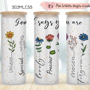Christian Motivational 25oz Tumbler Wrap, Inspirational Christian Design, 25oz nahtloses Design, 25oz Design Instant Download, Christian wrap