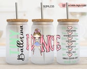 Ballerina Tumbler Wrap Design: Dance Coffee, Water Tracker (Digital Download)