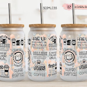 Student 16 oz wrap, 16 oz beker ontwerp, sublimatie ontwerp, motiverende ontwerp wrap, college quotes ontwerp, inspirerende student