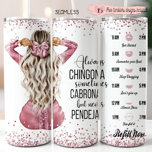 Spaans sarcastisch 20 oz-ontwerp, Spaans glitter 20 oz-wrap, digitaal sublimatieontwerp, watertrackerontwerp, Espanol-bekerontwerp, Chingona