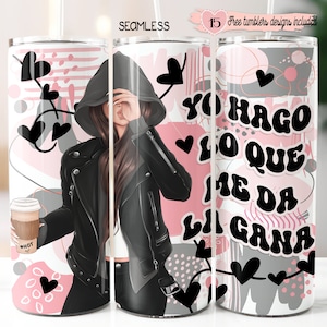 Spanish Self-Love 20oz Tumbler Wrap Design (Digital Download)