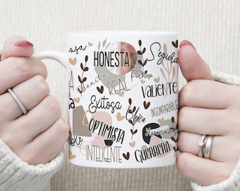 Spanish Motivational Mug Design: Positive Affirmations (Digital Design)