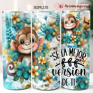 Spaans inspirerend 20oz-ontwerp, positieve 20oz-wrap, digitaal sublimatieontwerp, zelfliefdeontwerp, Espanol 20oz-wrapontwerp, liefdesverklaring