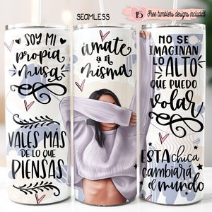 Spanish Self-Love 20oz Tumbler Wrap Design (Digital Download)